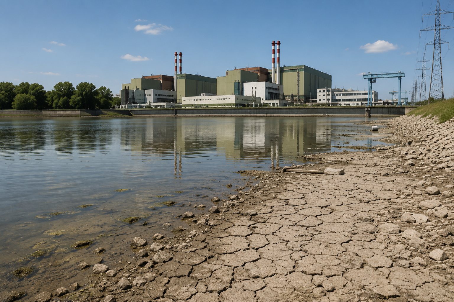 A Duna alacsony vízállása miatt csökkent a paksi atomerőmű teljesítménye