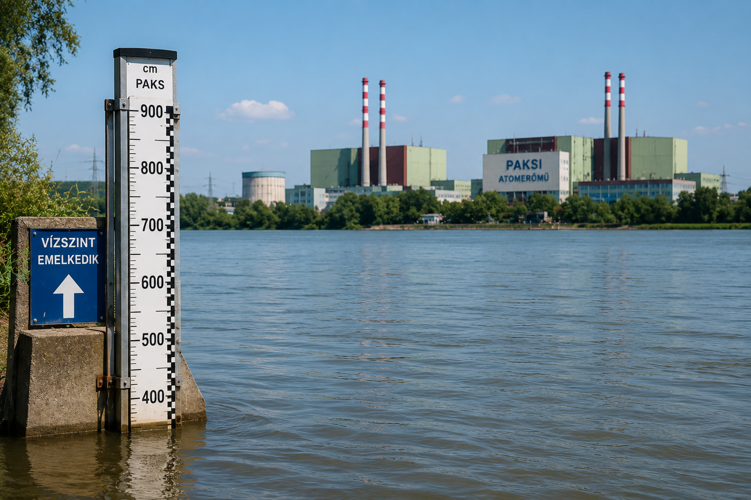 Emelkedett a Duna vízszintje Paksnál