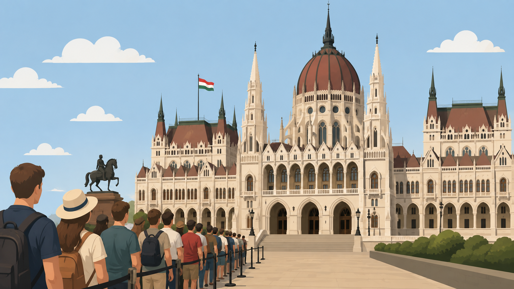 Megnyílt az Országház a látogatók előtt az augusztus 20-i állami ünnep alkalmából