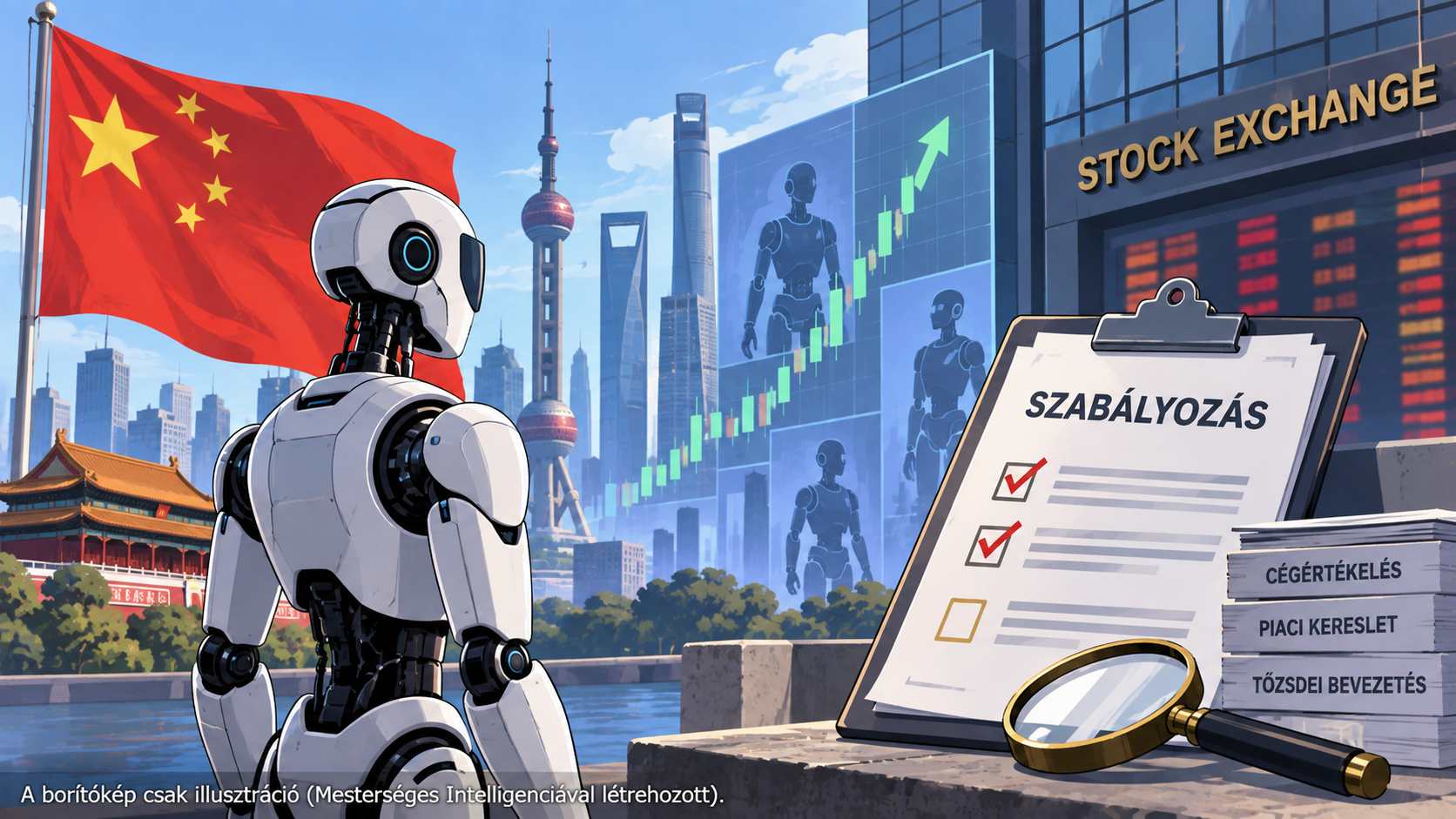 Kína fékezné a humanoidrobot-gyártók tőzsdei rohamát