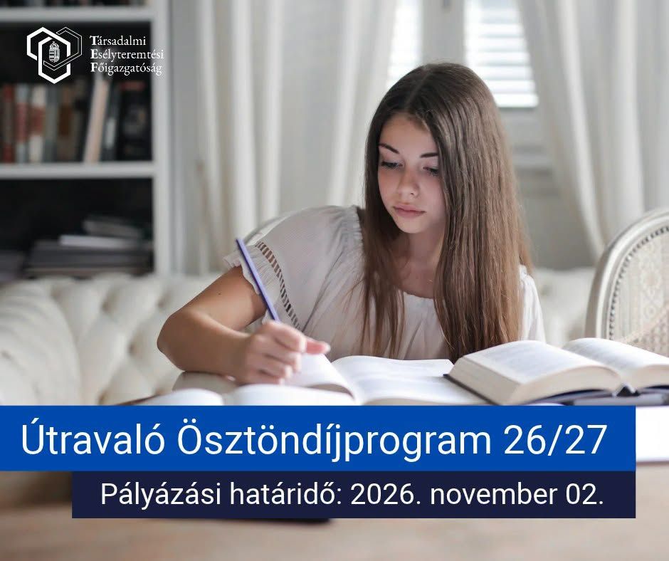Kiírták az Útravaló ösztöndíjprogram idei pályázatait